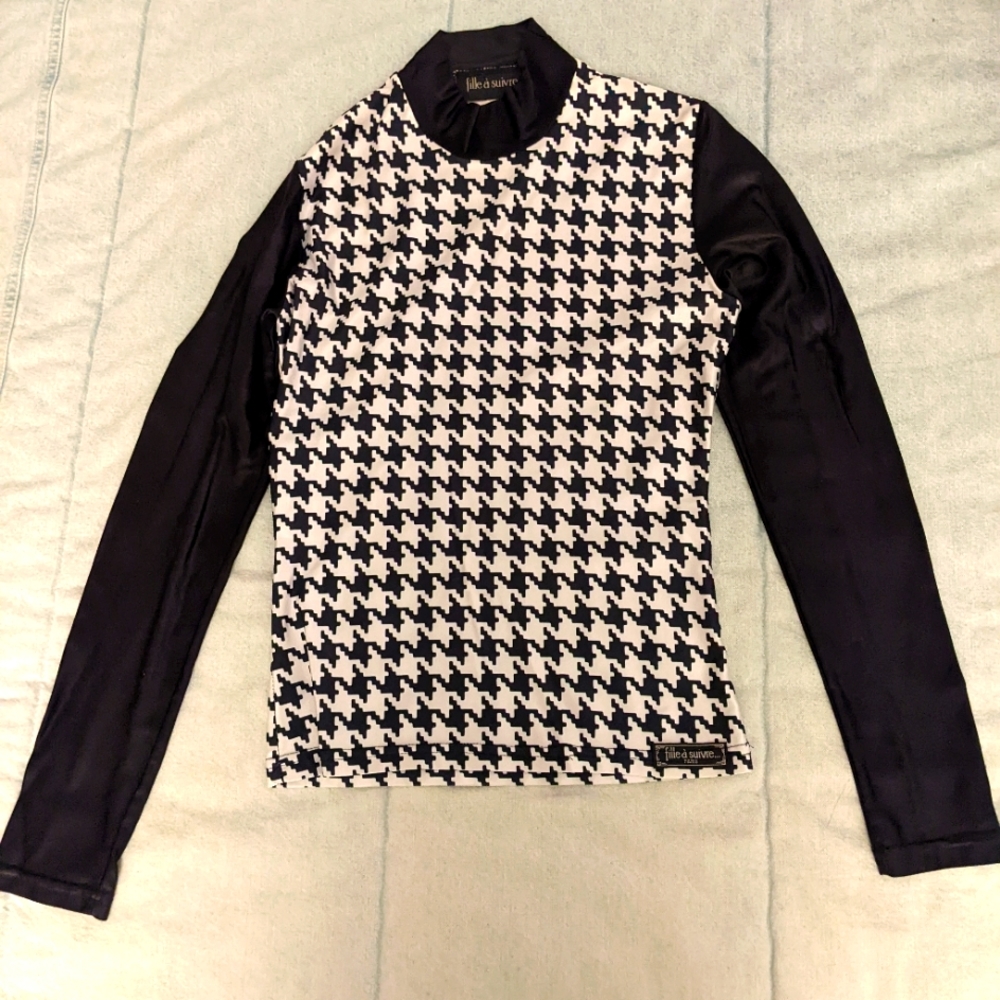 Vintage 90s Houndstooth Check Shirt